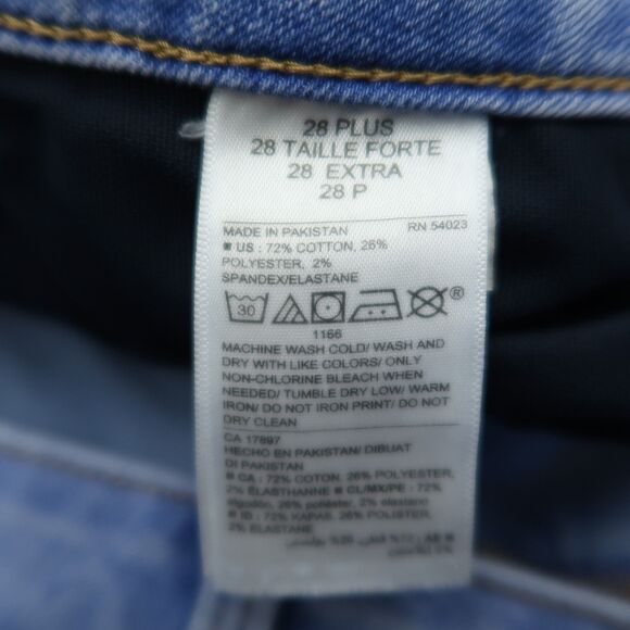 Old Navy Jeans Women's 28 Plus Blue High-Rise Rockstar Super Skinny 29" Inseam - Picture 7 of 15